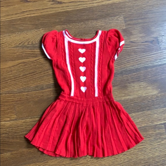 Cute Red Girls Dress Knit - Picture 1 of 6